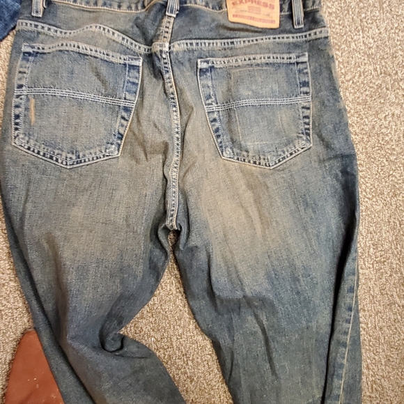 Lot of 2 Men's distressed denim Size 34 - Picture 6 of 7